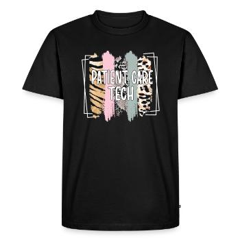 Patient Care Technician Nursing Technician - Men's Premium Organic T-Shirt - black - Front - Nico (187cm)