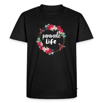Paramedic Paramedic Rescue Worker - Men's Premium Organic T-Shirt - black - Front - Nico (187cm)