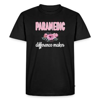 Notfallsanitäter Paramedic Rettungskraft Sanitäter - Men's Premium Organic T-Shirt - black - Front - Nico (187cm)