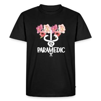 Paramedic Paramedic Gift - Men's Premium Organic T-Shirt - black - Front - Nico (187cm)