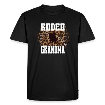 Rodeo Grandma Meilleur cadeau de grand-mère Rodeo Rider - T-shirt Premium bio Homme - noir - Devant - Nico (187cm)