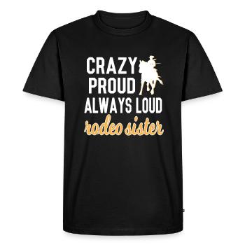 Rodeo Sister Rodeo Rider Sister Gift - Men's Premium Organic T-Shirt - black - Front - Nico (187cm)
