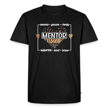 Mentor Appreciation Personal Mentor Gifts - Men's Premium Organic T-Shirt - black - Front - Nico (187cm)