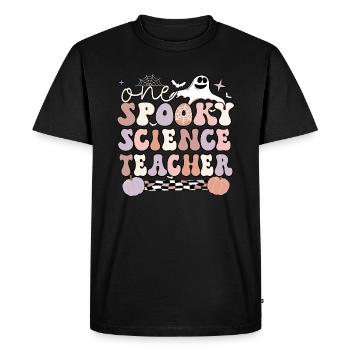 Science Teacher Halloween Science Teaching Gift - Men's Premium Organic T-Shirt - black - Front - Nico (187cm)