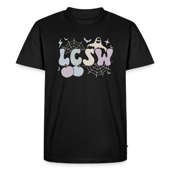 LCSW Travailleur social clinique agréé Halloween - T-shirt Premium bio Homme - noir - Devant - Nico (187cm)