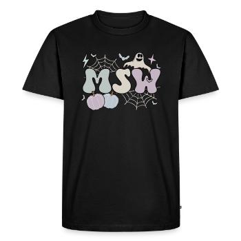MSW Master Of Social Work Halloween Social Worker - Men's Premium Organic T-Shirt - black - Front - Nico (187cm)