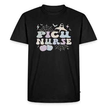 Unité de soins intensifs pédiatriques de l’USIP Halloween - T-shirt Premium bio Homme - noir - Devant - Nico (187cm)