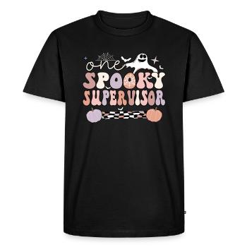 Supervisor Halloween Supervisory Management Gifts - Men's Premium Organic T-Shirt - black - Front - Nico (187cm)
