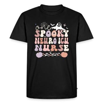 Neuro ICU Nurse Halloween Neurologie ICU Cadeaux - T-shirt Premium bio Homme - noir - Devant - Nico (187cm)