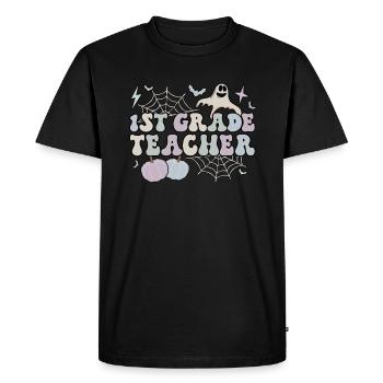 Enseignant de 1re année Halloween 1re équipe première année - T-shirt Premium bio Homme - noir - Devant - Nico (187cm)