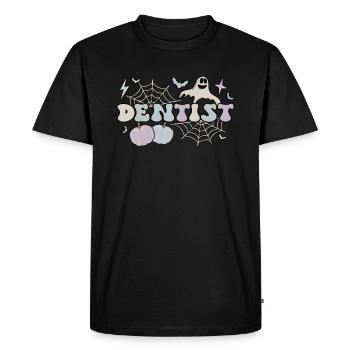 Dentiste Cadeau Dentiste Dentaire Dentiste Halloween - T-shirt Premium bio Homme - noir - Devant - Nico (187cm)