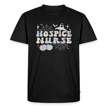 Infirmière en soins palliatifs Halloween Hospice Nursing Gifts - T-shirt Premium bio Homme - noir - Devant - Nico (187cm)
