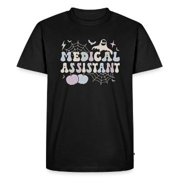 Medical Assistant Halloween Med Assistant Gifts - Men's Premium Organic T-Shirt - black - Front - Nico (187cm)
