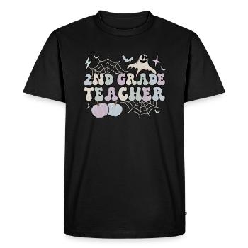 Enseignant de 2e année Halloween 2e équipe deuxième année - T-shirt Premium bio Homme - noir - Devant - Nico (187cm)