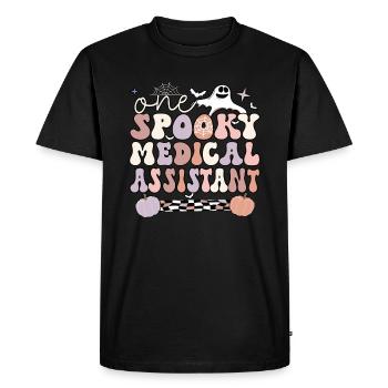Medical Assistant Halloween Med Assistant Gifts - Men's Premium Organic T-Shirt - black - Front - Nico (187cm)