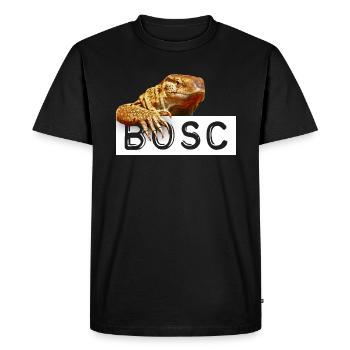 Bosc Monitor Lézard Gardien de reptiles - T-shirt Premium bio Homme - noir - Devant - Nico (187cm)