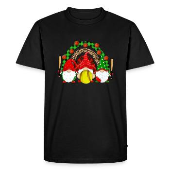 Softball Cadeaux de Noël Joueur de softball Noël - T-shirt Premium bio Homme - noir - Devant - Nico (187cm)