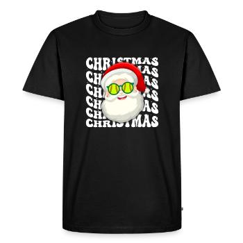 Softball Noël Joueur de softball Cadeau de Noël - T-shirt Premium bio Homme - noir - Devant - Nico (187cm)
