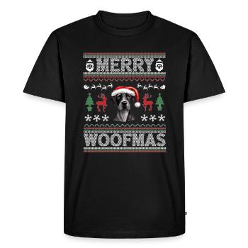Grand Danois Noël laid Grand Danois Cadeaux de Noël - T-shirt Premium bio Homme - noir - Devant - Nico (187cm)
