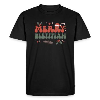 Diététiste Noël Diététiste Etudiant Cadeaux de Noël - T-shirt Premium bio Homme - noir - Devant - Nico (187cm)