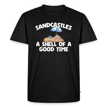 Kids Sandcastle Kit Gear Sandcastle Set Toys - Men's Premium Organic T-Shirt - black - Front - Nico (187cm)
