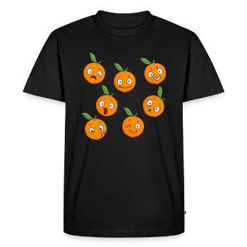 Orange - T-shirt Premium bio Homme - noir - Devant - Nico (187cm)