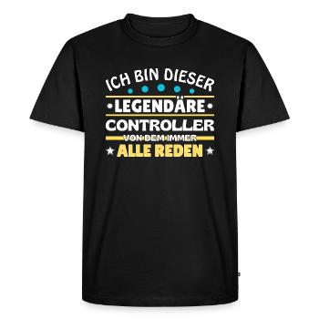 I'm That Legendary Controller - Men's Premium Organic T-Shirt - black - Front - Nico (187cm)