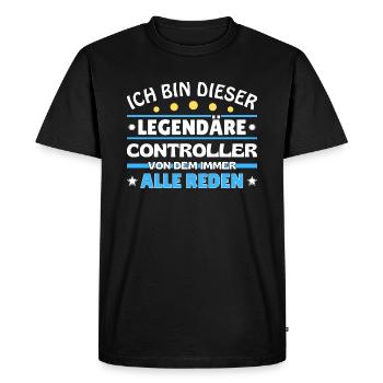 I'm this legendary - - Men's Premium Organic T-Shirt - black - Front - Nico (187cm)