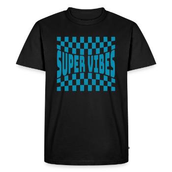 Super Vibes - T-shirt Premium bio Homme - noir - Devant - Nico (187cm)