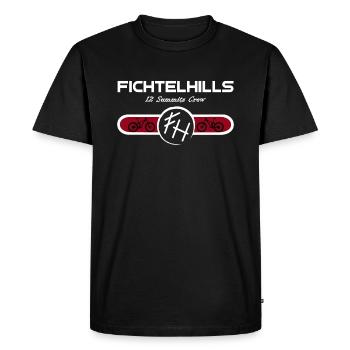 Fichtelgebirge 12SC MTB - T-shirt Premium bio Homme - noir - Devant - Nico (187cm)
