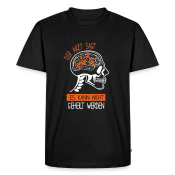 Der Arzt sagt es kann nicht geheilt werden eBike - Männer Premium Bio T-Shirt - Schwarz - Vorne - Nico (187cm)