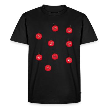 Acerola - Men's Premium Organic T-Shirt - black - Front - Nico (187cm)
