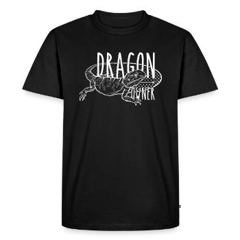 Bearded Dragon Propriétaire Gardien de reptiles - T-shirt Premium bio Homme - noir - Devant - Nico (187cm)