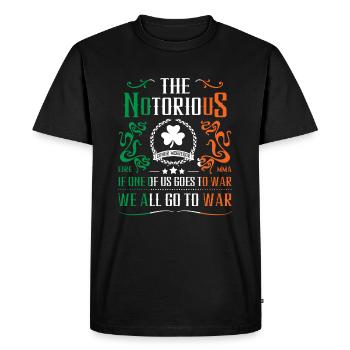 The Notorious - Men's Premium Organic T-Shirt - black - Front - Nico (187cm)