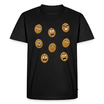 Kiwi - T-shirt Premium bio Homme - noir - Devant - Nico (187cm)