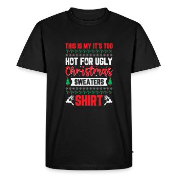 Faire ou pas, il n’y a pas de tentative - T-shirt Premium bio Homme - noir - Devant - Nico (187cm)