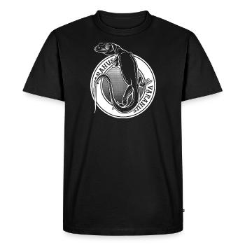 Moniteur Lézard Tatouage Style Reptile Keeper Varanus - T-shirt Premium bio Homme - noir - Devant - Nico (187cm)