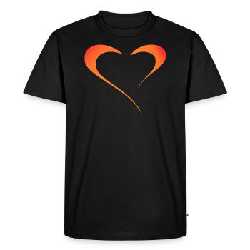 Jeu des couleurs de l’amour - T-shirt Premium bio Homme - noir - Devant - Nico (187cm)