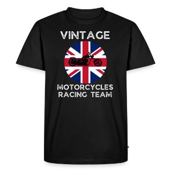 UK motorcycles racing - Men's Premium Organic T-Shirt - black - Front - Nico (187cm)
