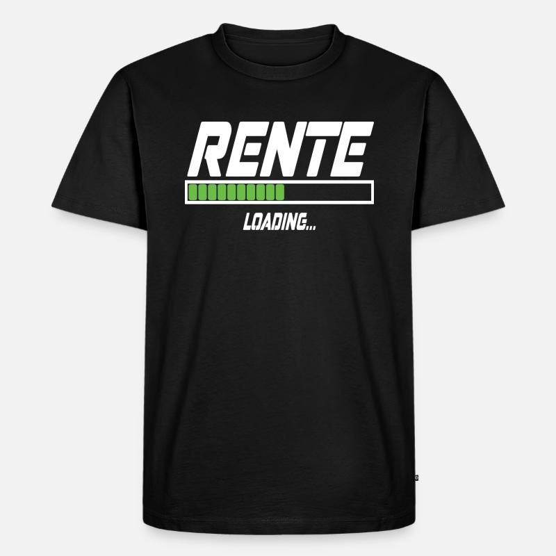Rente Loading... - Männer Premium Bio T-Shirt - Schwarz
