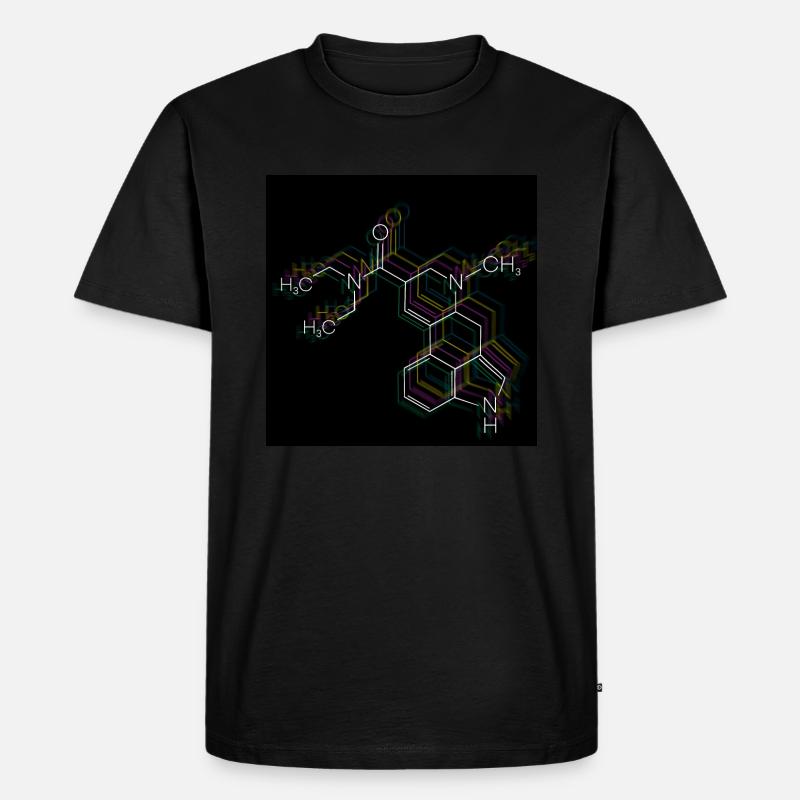 Molécule de LSD - T-shirt Premium bio Homme - noir