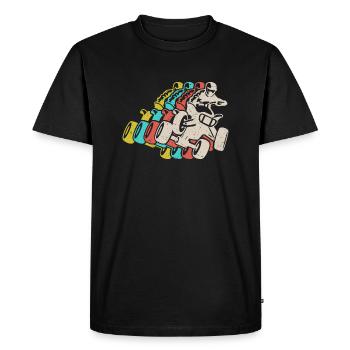 Quad Bike Vintage Quad Rider Enfants VTT - T-shirt Premium bio Homme - noir - Devant - Nico (187cm)