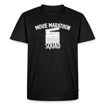 Réalisateur Cinéaste Movie Marathon Squad - T-shirt Premium bio Homme - noir - Devant - Nico (187cm)