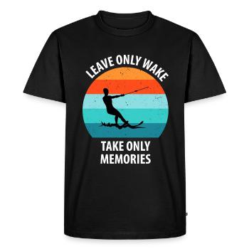 Ski nautique, ski nautique, skieurs nautiques - T-shirt Premium bio Homme - noir - Devant - Nico (187cm)