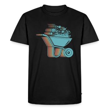 jardin, jardinier amateur, fleuriste, jardinier, jardinier - T-shirt Premium bio Homme - noir - Devant - Nico (187cm)