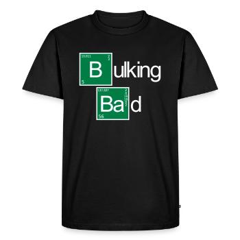 Bulking Bad - Men's Premium Organic T-Shirt - black - Front - Nico (187cm)