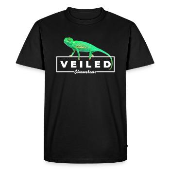 Bébé caméléon voilé Propriétaire de reptile - T-shirt Premium bio Homme - noir - Devant - Nico (187cm)