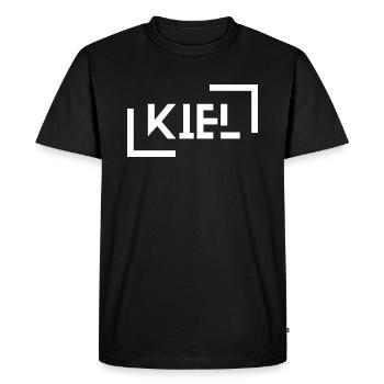Quille - T-shirt Premium bio Homme - noir - Devant - Nico (187cm)