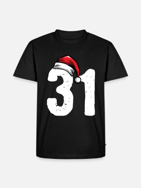 31 Numéro Noël - T-shirt Premium bio Homme - noir