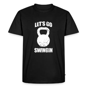 Kettlebell Kettleball Ball Dumbbell Fitness Gift - Men's Premium Organic T-Shirt - black - Front - Nico (187cm)